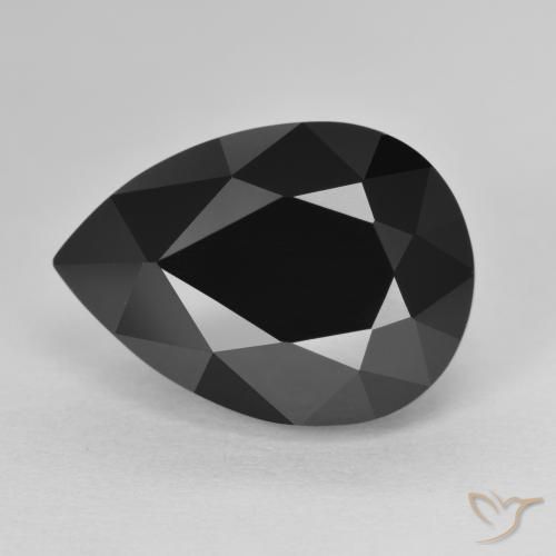 10.65ct Naturel Schorl Tourmaline, En forme de poire, Opaque