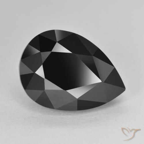 Tourmaline Schorl naturelle En forme de poire, 10.65 ct, Opaque