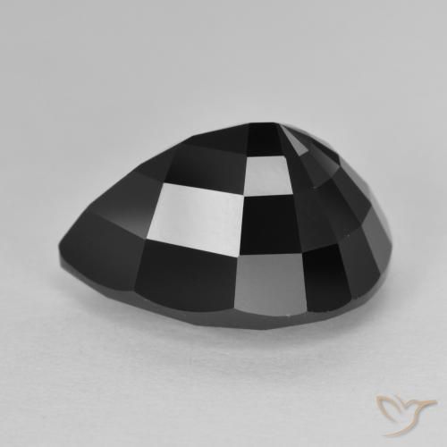 Tourmaline Schorl naturelle En forme de poire, 10.65 ct, Opaque