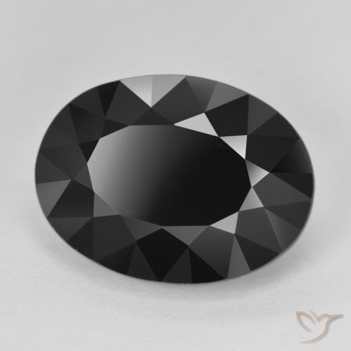 Tourmaline Schorl naturelle ovale, 11.42 ct, Opaque