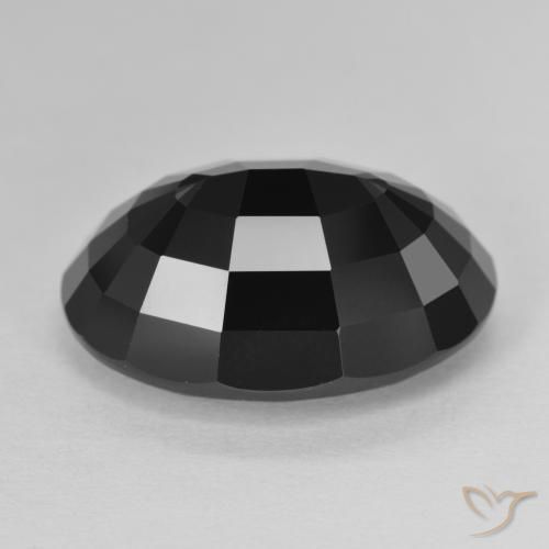 Tourmaline Schorl naturelle ovale, 11.42 ct, Opaque