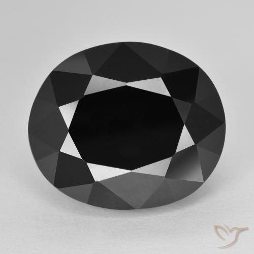 16.70ct Naturel Schorl Tourmaline, ovale, Opaque