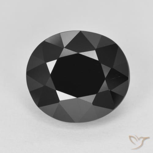 6.82ct Naturel Schorl Tourmaline, ovale, Opaque