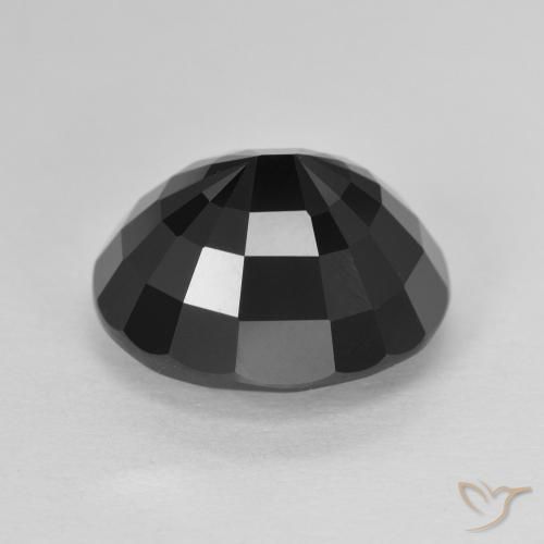 Tourmaline Schorl naturelle ovale, 6.82 ct, Opaque