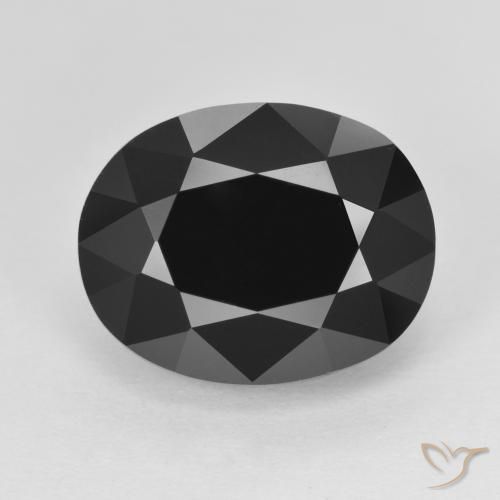 9.76ct Naturel Schorl Tourmaline, ovale, Opaque