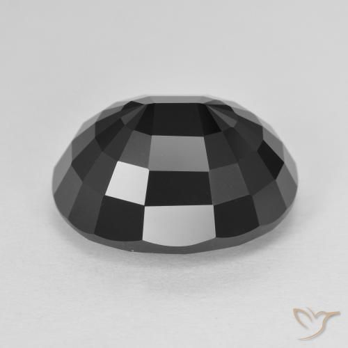 Tourmaline Schorl naturelle ovale, 9.76 ct, Opaque