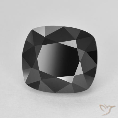 Tourmaline Schorl naturelle Coussin, 6.12 ct, Opaque