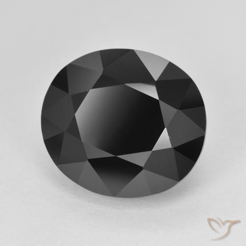 Tourmaline Schorl naturelle ovale, 8.68 ct, Opaque