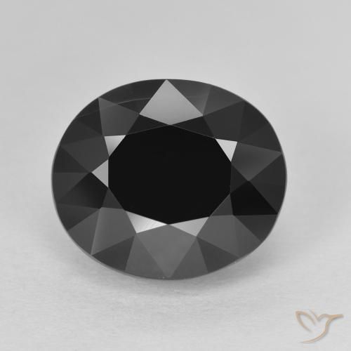6.75ct Naturel Schorl Tourmaline, ovale, Opaque
