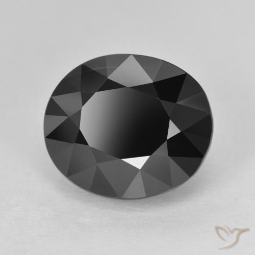 Tourmaline Schorl naturelle ovale, 6.75 ct, Opaque