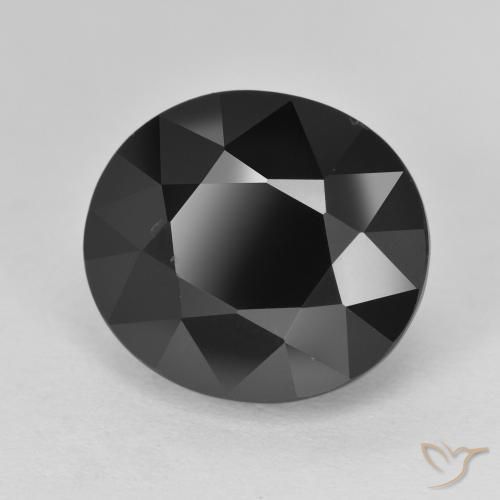 Tourmaline Schorl naturelle ovale, 10.46 ct, Opaque