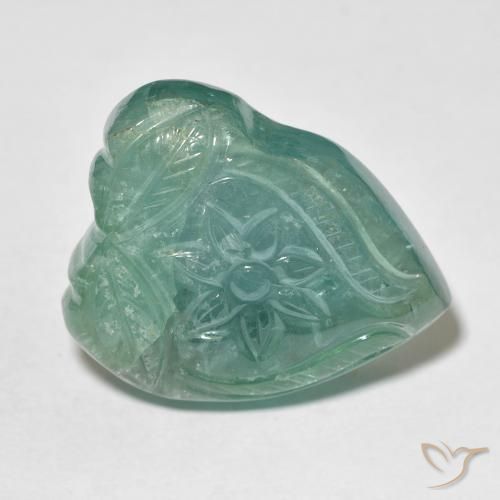 Tourmaline Vert bleu naturelle Taille Fleur, 30.06 ct, Transparent