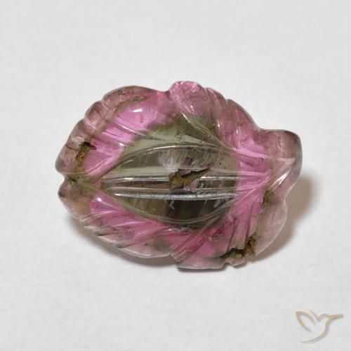 Tourmaline Multicolore naturelle Taille Fleur, 4.27 ct, Transparent