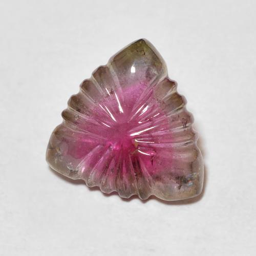 Tourmaline Multicolore naturelle Taille Fleur, 4.18 ct, Transparent