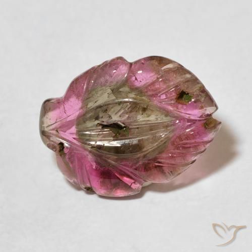 Tourmaline Multicolore naturelle Taille Fleur, 3.78 ct, Transparent