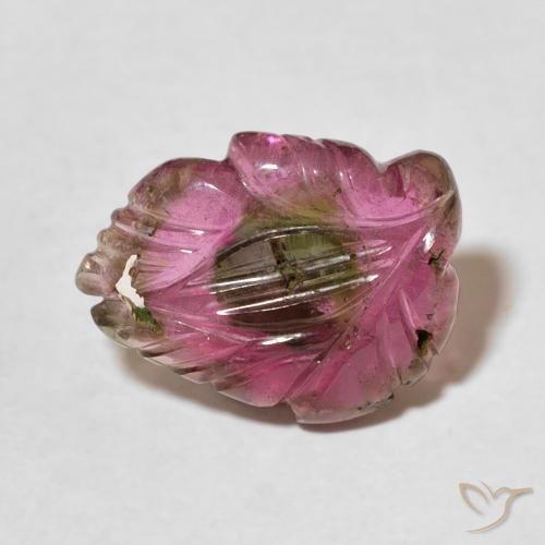 4.24ct Naturel Multicolore Tourmaline, Taille Fleur, Transparent