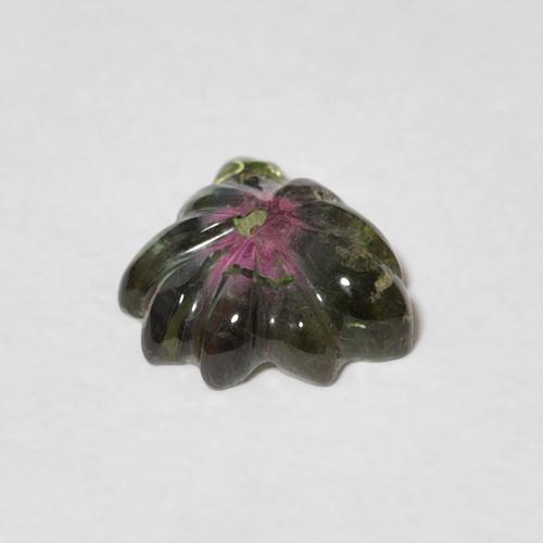 Tourmaline Pastèque naturelle Taille Fleur, 1.00 ct, Transparent