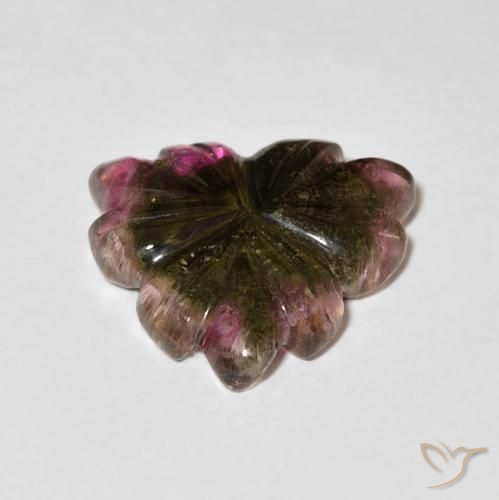 Tourmaline Multicolore naturelle Taille Fleur, 5.01 ct, Transparent