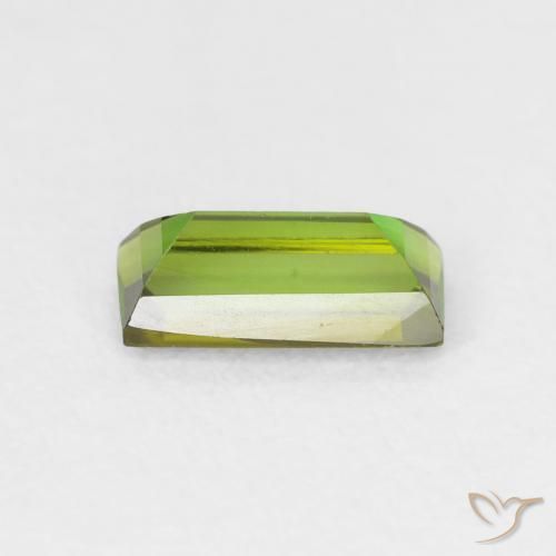 Tourmaline Vert brunâtre naturelle Baquette, 0.90 ct, VVS-VS