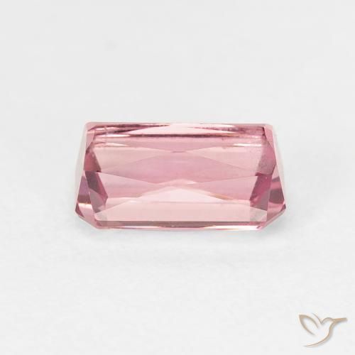 Tourmaline Rose bubblegum naturelle Octogone / coupe Émeraude, 1.67 ct, VVS-VS