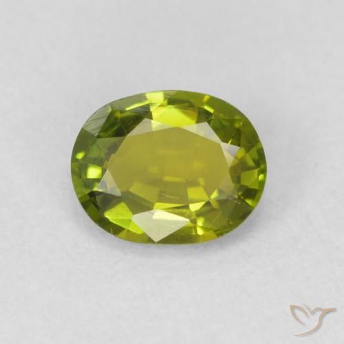 0.58ct Naturel Vert éclatant Tourmaline, ovale, VS