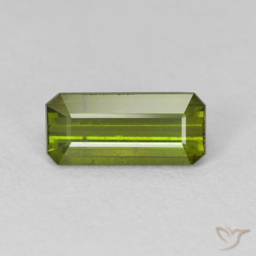 2.07ct Naturel Forêt verte Tourmaline, Taille émeraude, VS-SI