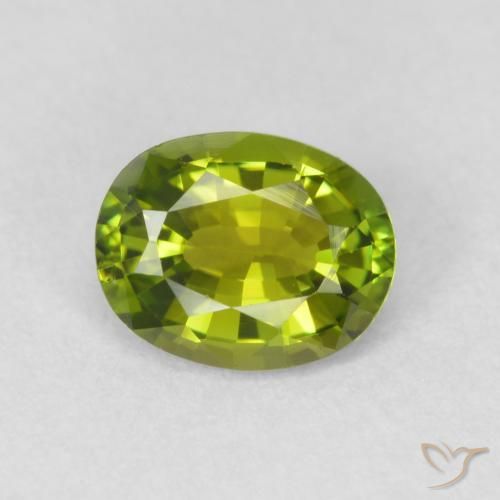 0.68ct Naturel Vert éclatant Tourmaline, ovale, VVS