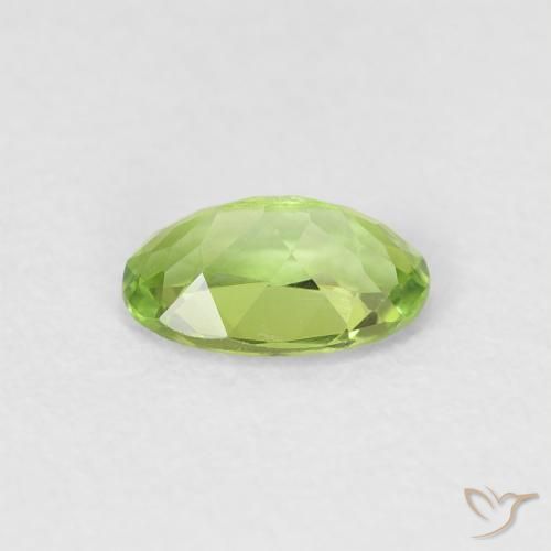 Tourmaline Vert clair naturelle ovale, 0.46 ct, VVS