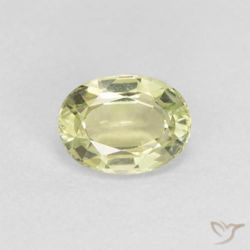 0.81ct Naturel Vert poire léger Tourmaline, ovale, VVS