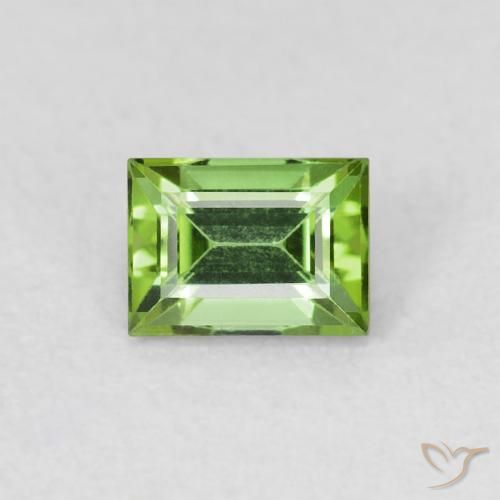 0.50ct Naturel Vert foncé Tourmaline, Baquette, VVS-VS