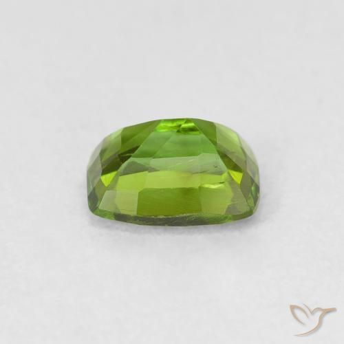 Tourmaline Vert moyen naturelle Coussin, 0.74 ct, VVS-VS