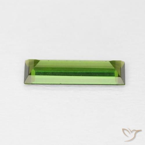 Tourmaline Forêt verte naturelle Baquette, 0.86 ct, VVS