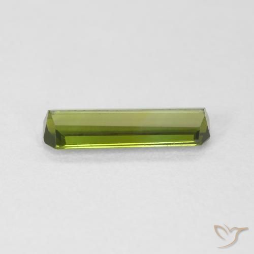 Tourmaline Vert moyen naturelle Octogone / coupe Émeraude, 0.87 ct, VVS