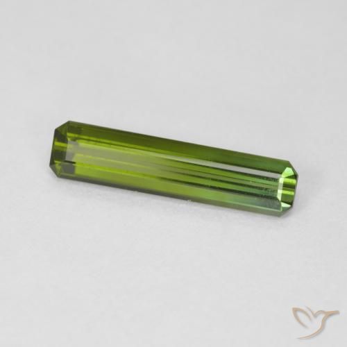 Tourmaline Forêt verte naturelle Octogone / coupe Émeraude, 1.47 ct, VVS