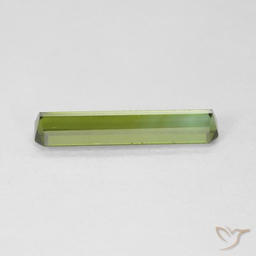 Tourmaline Forêt verte naturelle Octogone / coupe Émeraude, 1.47 ct, VVS