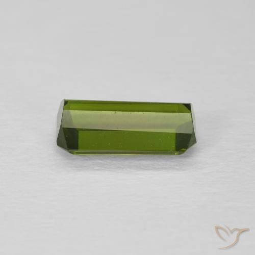 Tourmaline Vert moyen naturelle Octogone / coupe Émeraude, 0.94 ct, VVS