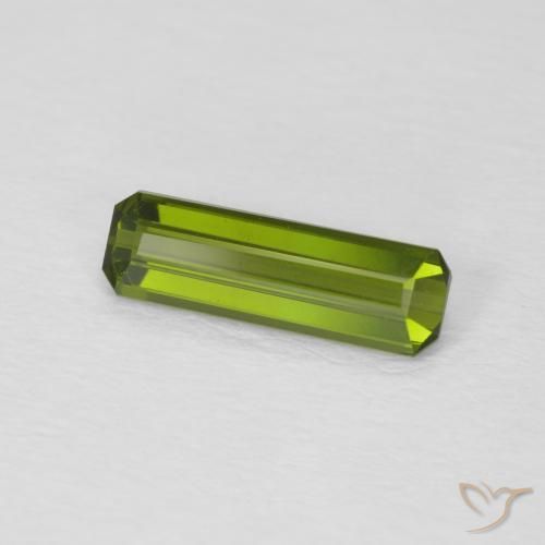 Tourmaline Forêt verte naturelle Octogone / coupe Émeraude, 0.85 ct, VVS