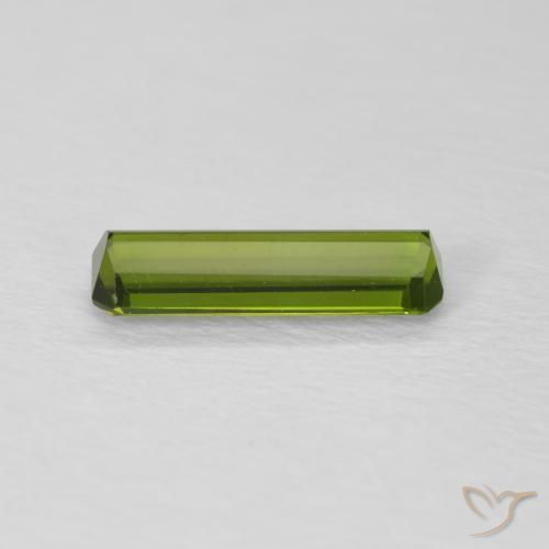 Tourmaline Forêt verte naturelle Octogone / coupe Émeraude, 0.85 ct, VVS