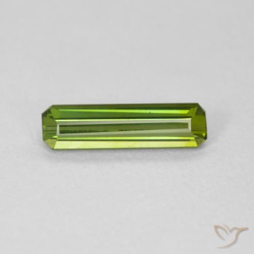 0.82ct Naturel Vert terreux Tourmaline, Taille émeraude, VVS