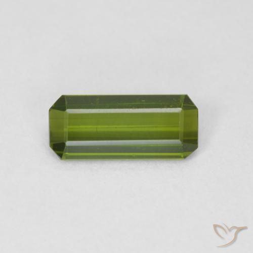1.05ct Naturel Vert foncé Tourmaline, Taille émeraude, VVS