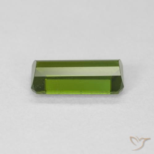 Tourmaline Forêt verte naturelle Octogone / coupe Émeraude, 1.07 ct, VVS