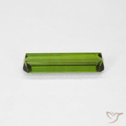 Tourmaline Vert foncé naturelle Octogone / coupe Émeraude, 1.00 ct, VS