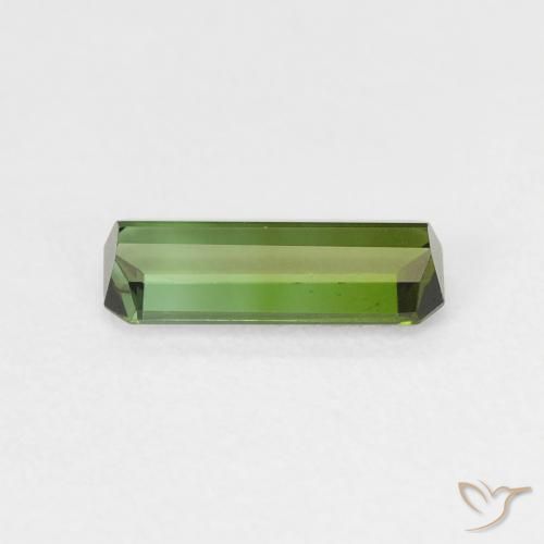 Tourmaline Forêt verte naturelle Octogone / coupe Émeraude, 0.88 ct, VVS-VS