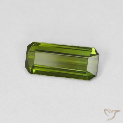 Tourmaline Forêt verte naturelle Octogone / coupe Émeraude, 0.78 ct, VVS-VS