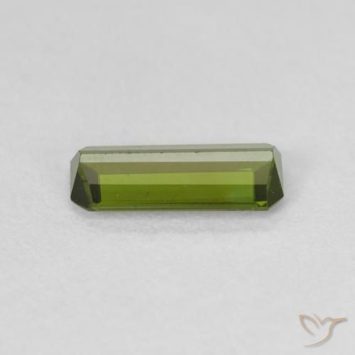 Tourmaline Forêt verte naturelle Octogone / coupe Émeraude, 0.78 ct, VVS-VS
