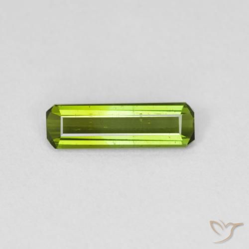 0.83ct Naturel Forêt verte Tourmaline, Taille émeraude, VVS-VS