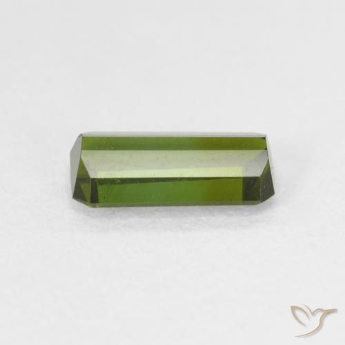Tourmaline Forêt verte naturelle Octogone / coupe Émeraude, 1.03 ct, VVS