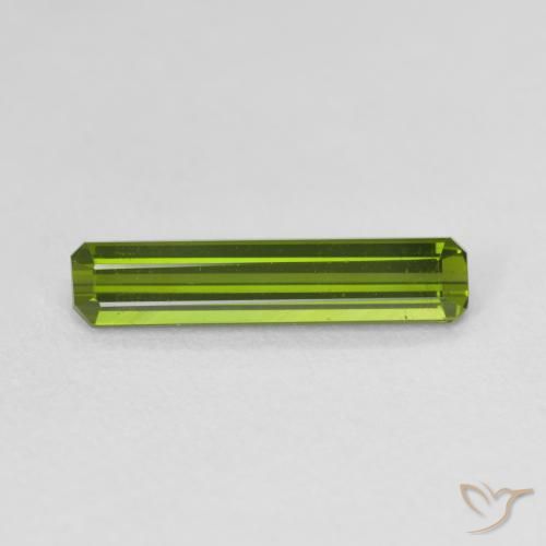 1.36ct Naturel Vert moyen Tourmaline, Taille émeraude, VVS-VS