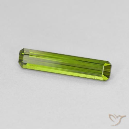 Tourmaline Vert moyen naturelle Octogone / coupe Émeraude, 1.36 ct, VVS-VS