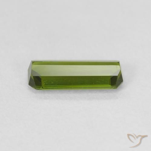 Tourmaline Forêt verte naturelle Octogone / coupe Émeraude, 0.83 ct, VVS-VS